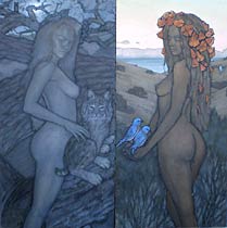 Diana and Dawn of California, Two Sides of a Woman (diptych), Copyright 2009, Christopher Newhard -- Click to Expand...