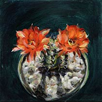 Potted Cactus No. 4 (Lobivia Aurea Dobeana), Copyright 2009, Paula Wenzl-Bellacera -- Click to Expand...