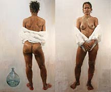 Front/Back with Bottle (diptych), Copyright 2005, Jorg Dubin -- Click to Expand...