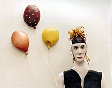 Natalie Cladd (w/Balloons), Copyright 1997, Barbara Spring -- Click for Details...