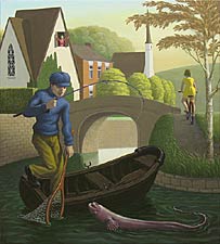 The Canal Fisherman, Copyright 2008, John Tarahteeff -- Click to Expand...