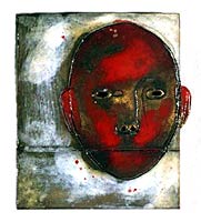 untitled small plaque (white and red), Copyright 2003, John Tuomisto-Bell -- Click to Expand...