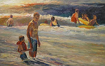 Beach Scene, Copyright 2001, Jian Wang -- Click to Expand...