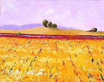Yellow Marigold Field off Beach Road, Copyright 2002, Laurie Winthers -- Click to Expand...