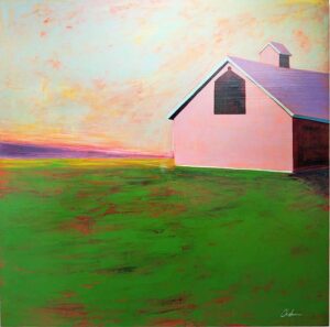 Melissa Chandon, Summertime Dreams, Acylic on Panel, 60”x60”, 2024