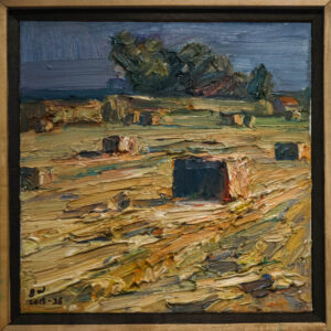 Jian Wang, Magnificent California Haystacks #1, Oil on Canvas, 12”x12”, 2018-2026