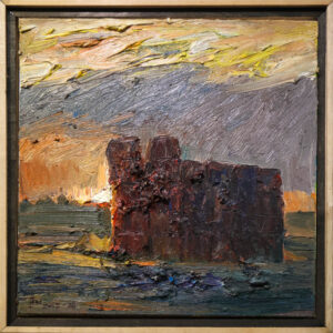 Jian Wang, Magnificent California Haystacks #9, Oil on Canvas, 16”x16”, 2018-2026
